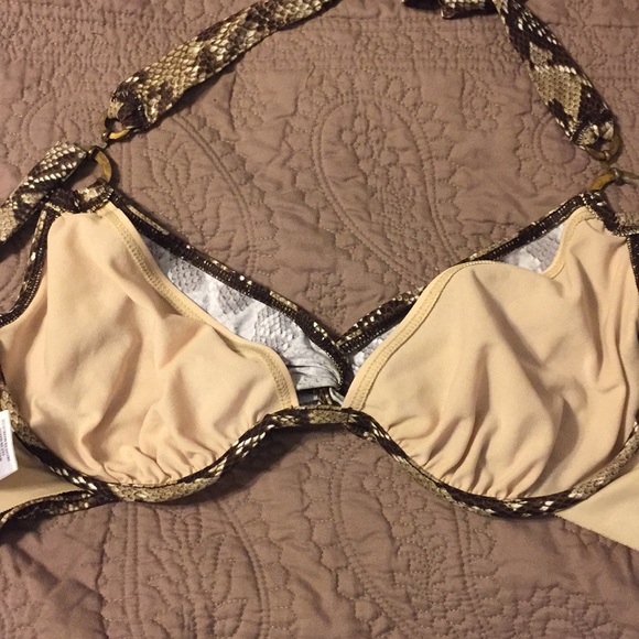 Super HOT☀️☀️ Python Halter Bikini - Picture 2 of 2